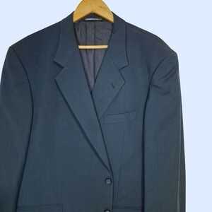 Modigliani Blazer Mens IT 58 US 48 Quiet Luxury Ermenegildo Zegna Wool Navy Blue